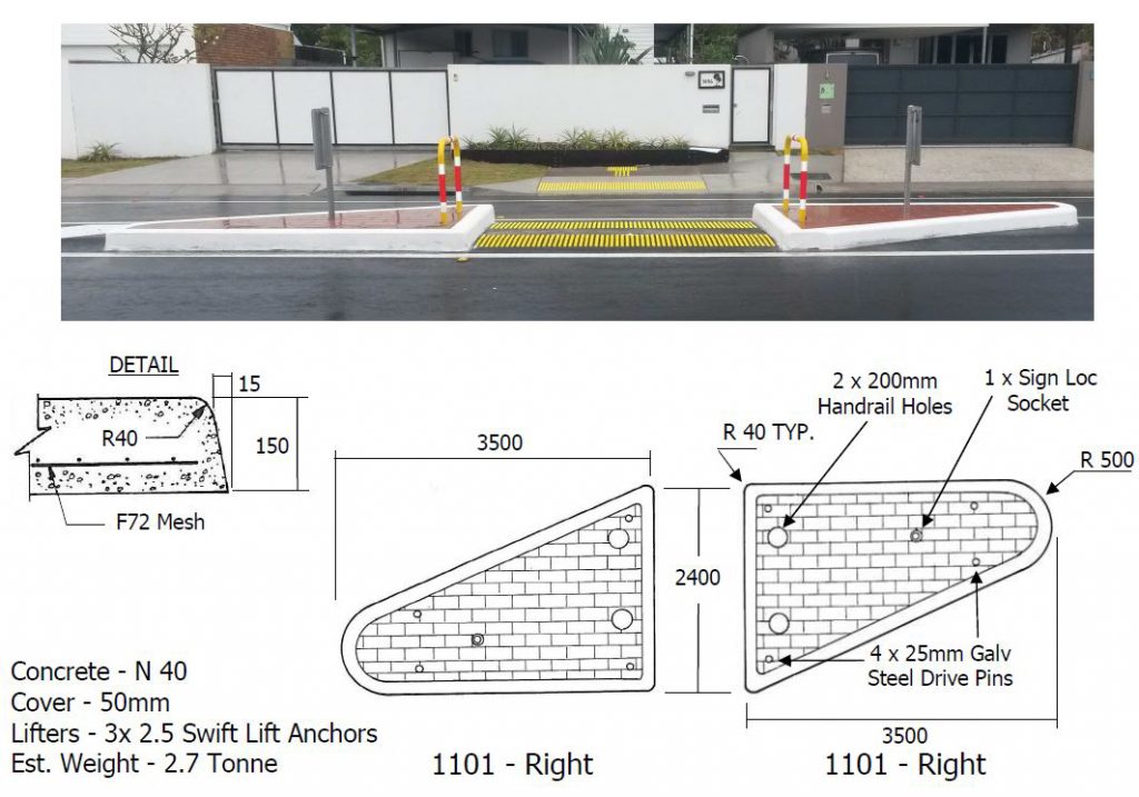 Macrete Pedestrian Refuge 1011