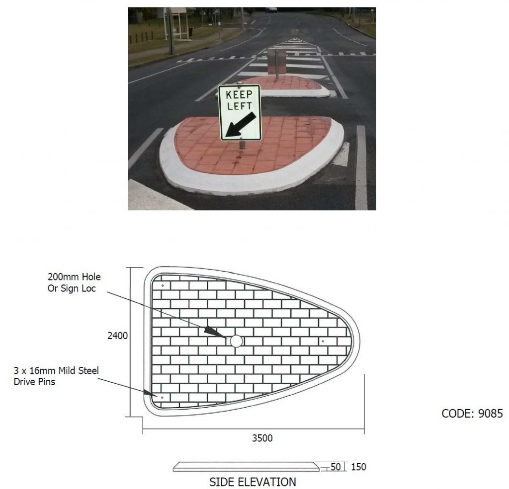 Macrete Pedestrian Refuge 9085