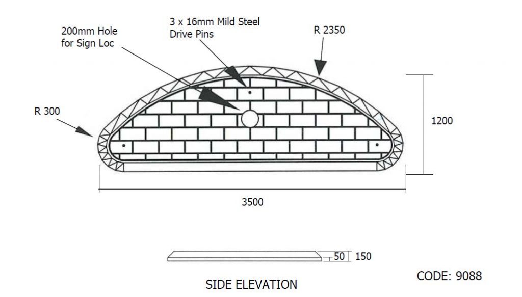 Macrete Pedestrian Refuge 9088